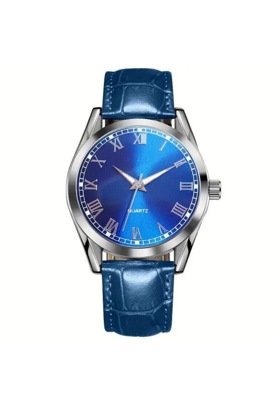 Ceas Barbatesc Elegant Maro/Albastru