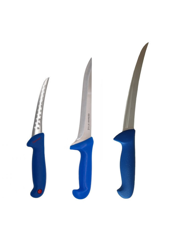Set 3 Cutite Filetat + Dezosat + Injunghiat, Calitate Germana