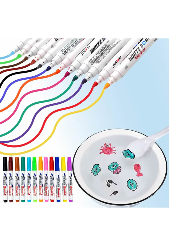 Set de 12 Markere Magice pentru Desene Plutitoare + Lingura